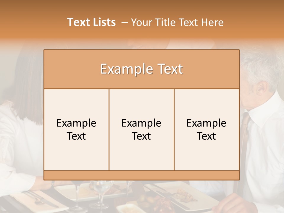 A Group Of People Sitting Around A Table PowerPoint Template