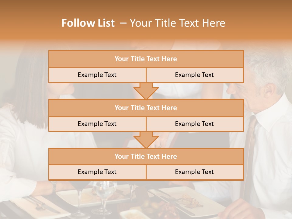 A Group Of People Sitting Around A Table PowerPoint Template