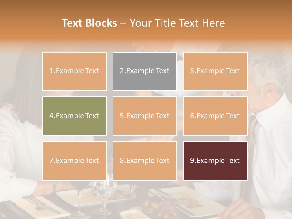 A Group Of People Sitting Around A Table PowerPoint Template