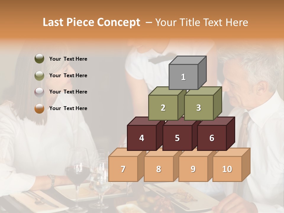 A Group Of People Sitting Around A Table PowerPoint Template