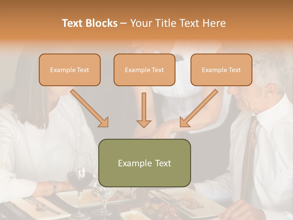 A Group Of People Sitting Around A Table PowerPoint Template