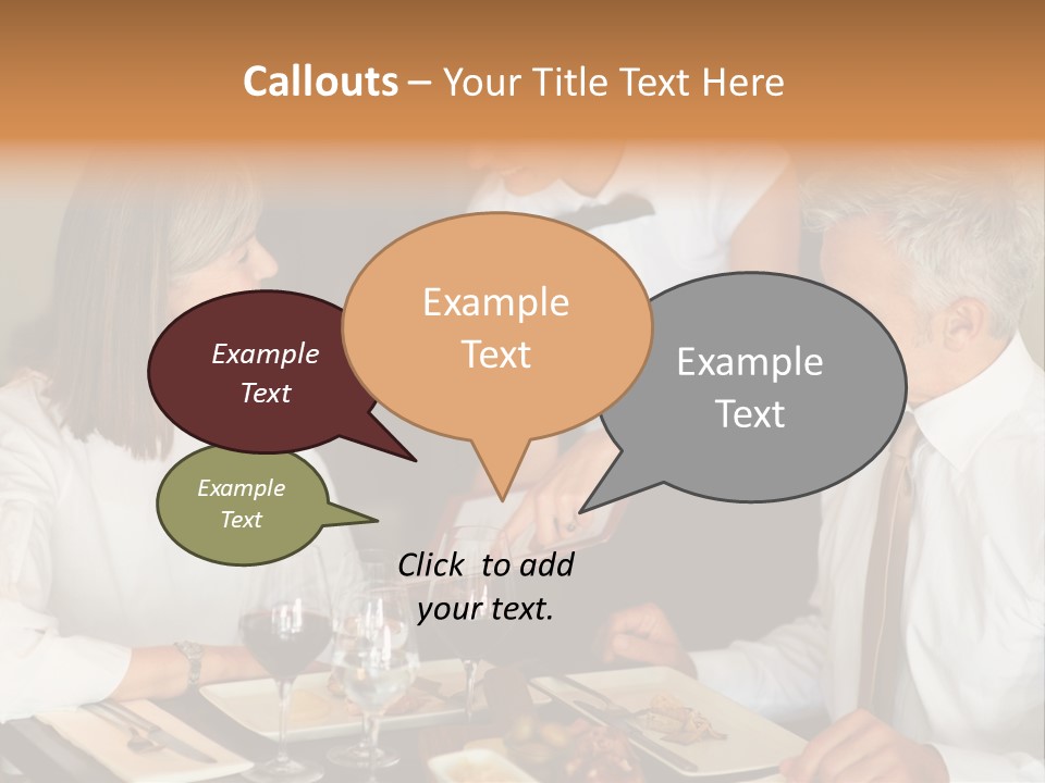 A Group Of People Sitting Around A Table PowerPoint Template