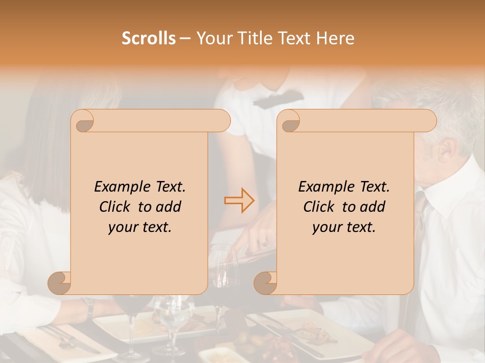 A Group Of People Sitting Around A Table PowerPoint Template