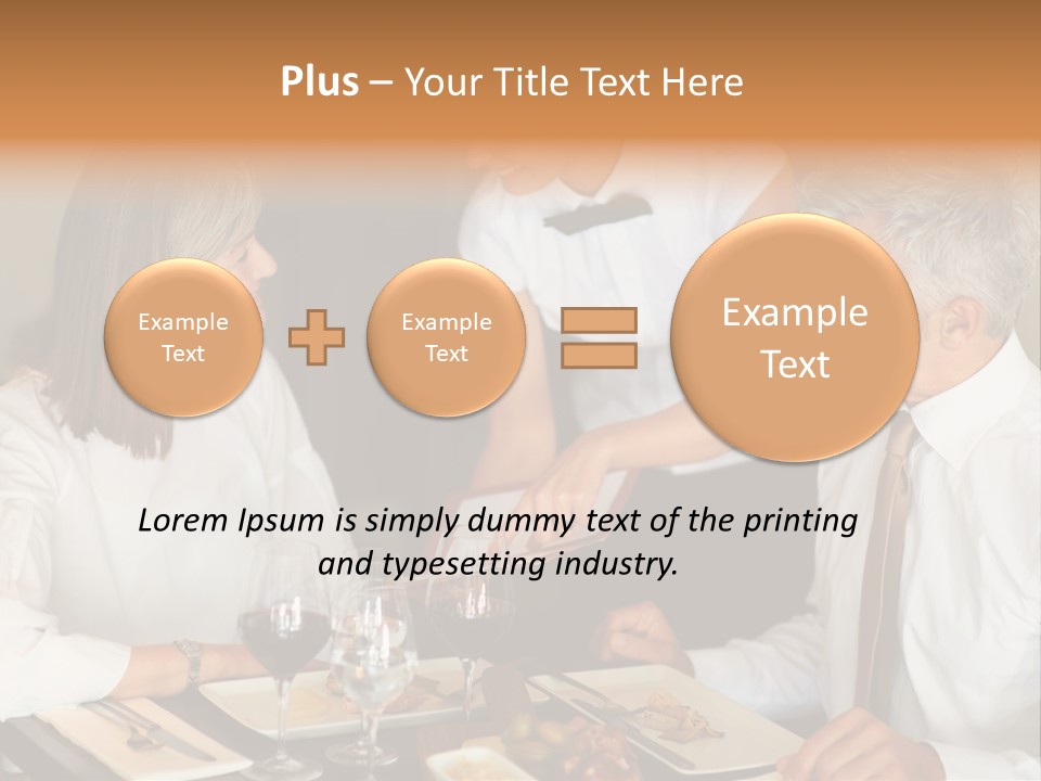 A Group Of People Sitting Around A Table PowerPoint Template