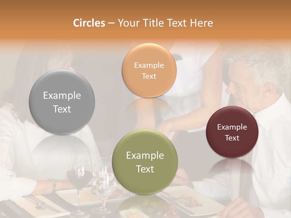 A Group Of People Sitting Around A Table PowerPoint Template