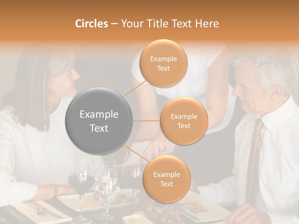 A Group Of People Sitting Around A Table PowerPoint Template