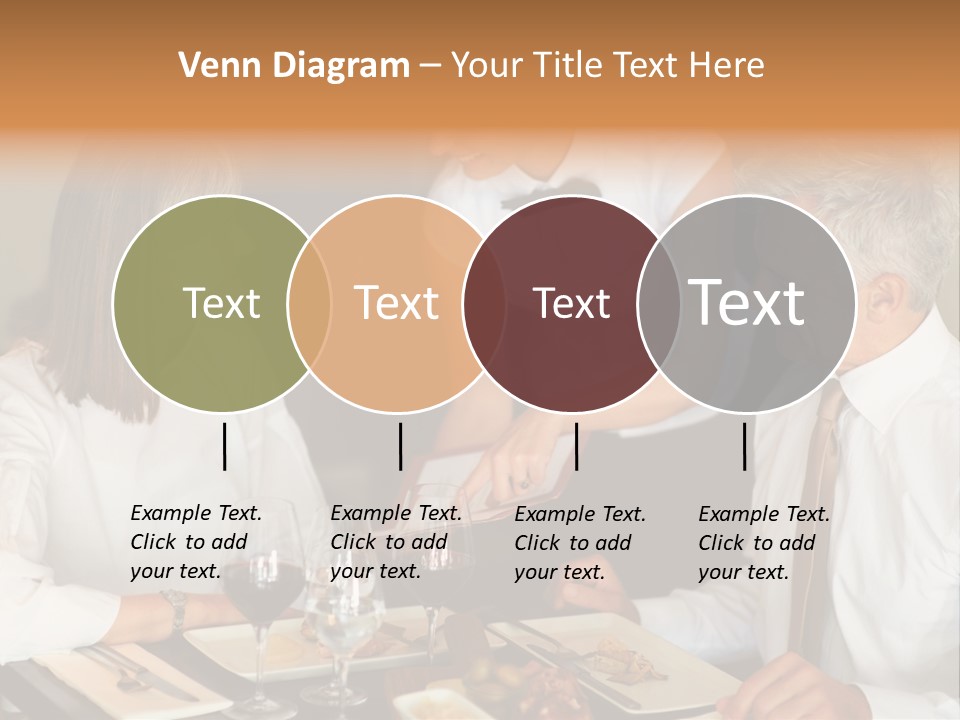 A Group Of People Sitting Around A Table PowerPoint Template