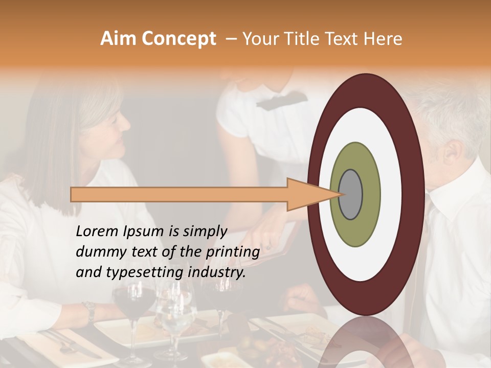 A Group Of People Sitting Around A Table PowerPoint Template