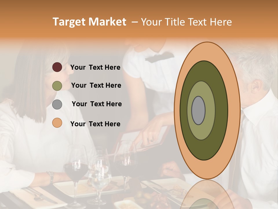 A Group Of People Sitting Around A Table PowerPoint Template