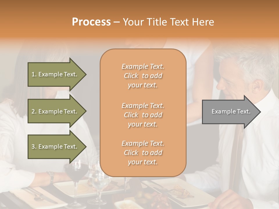 A Group Of People Sitting Around A Table PowerPoint Template