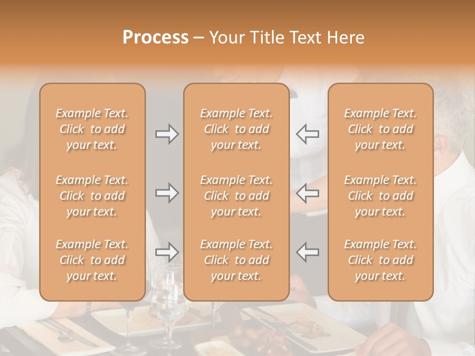 A Group Of People Sitting Around A Table PowerPoint Template