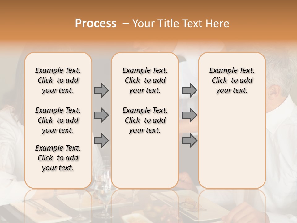 A Group Of People Sitting Around A Table PowerPoint Template