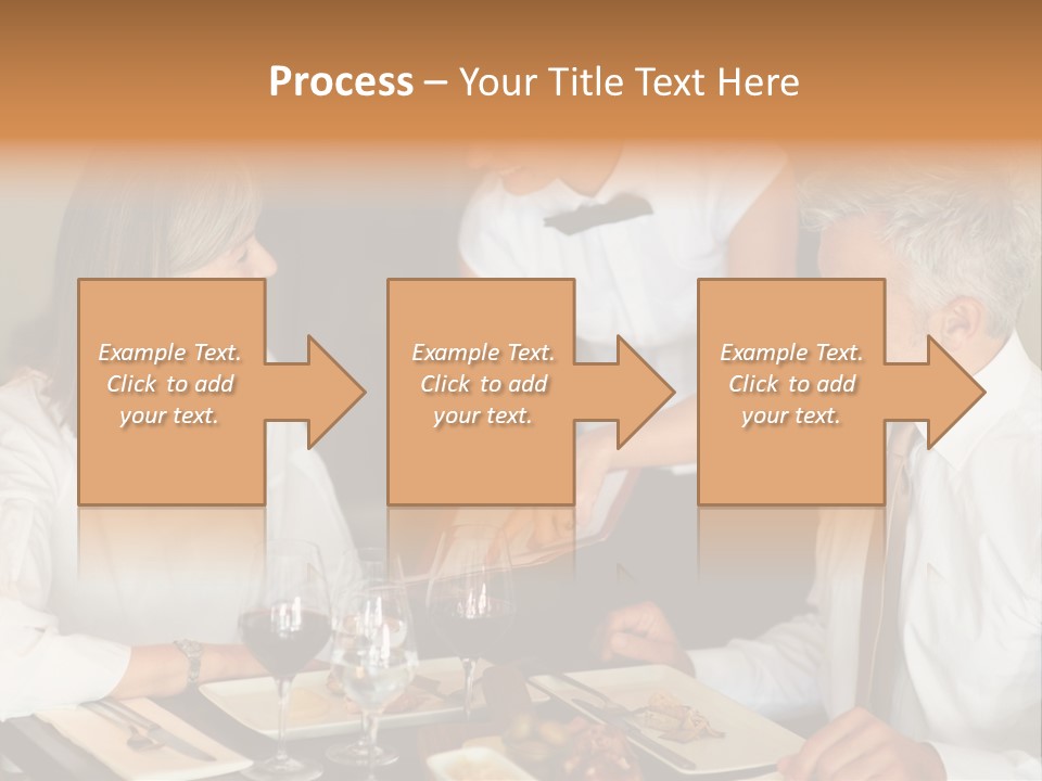 A Group Of People Sitting Around A Table PowerPoint Template