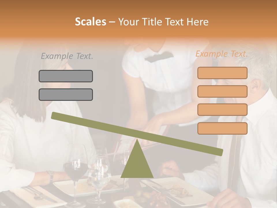 A Group Of People Sitting Around A Table PowerPoint Template