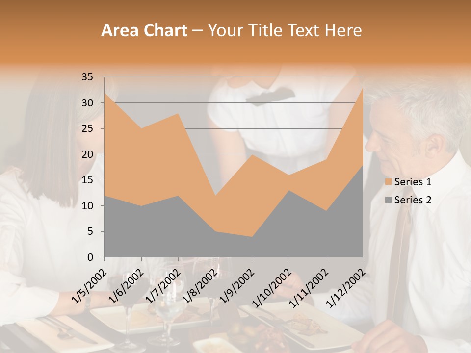 A Group Of People Sitting Around A Table PowerPoint Template
