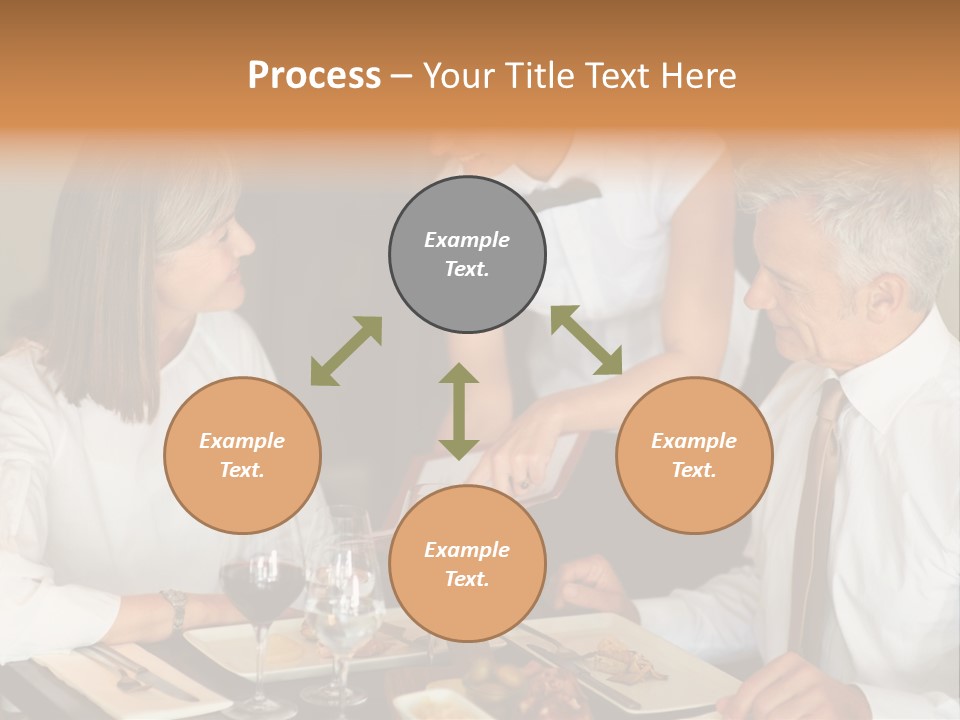 A Group Of People Sitting Around A Table PowerPoint Template
