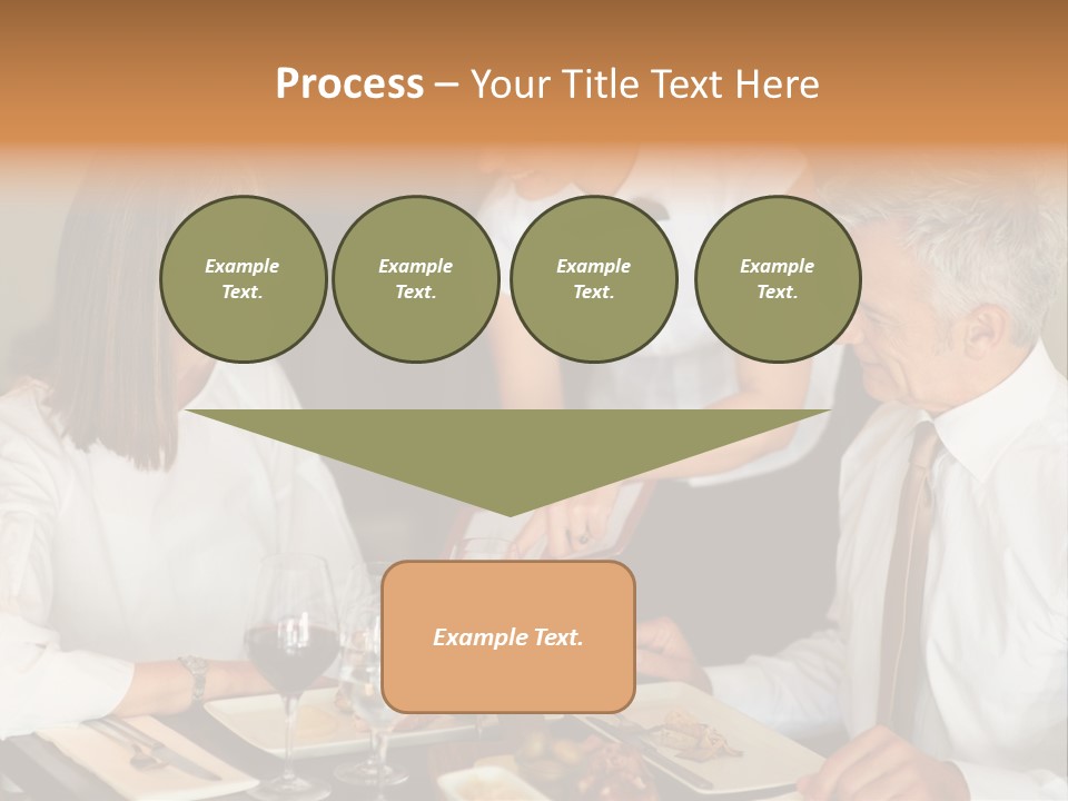 A Group Of People Sitting Around A Table PowerPoint Template