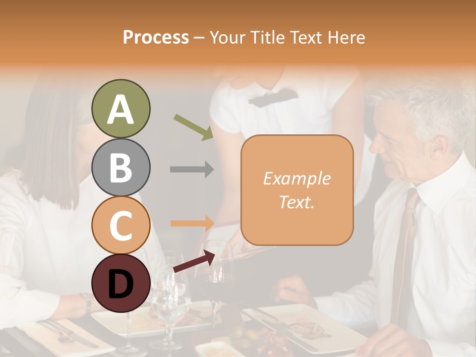 A Group Of People Sitting Around A Table PowerPoint Template
