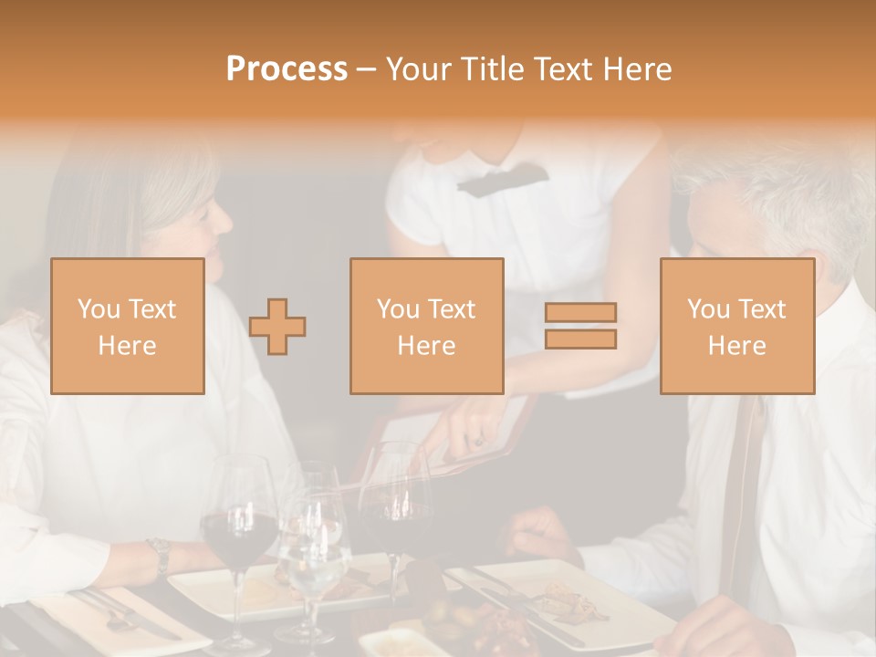 A Group Of People Sitting Around A Table PowerPoint Template