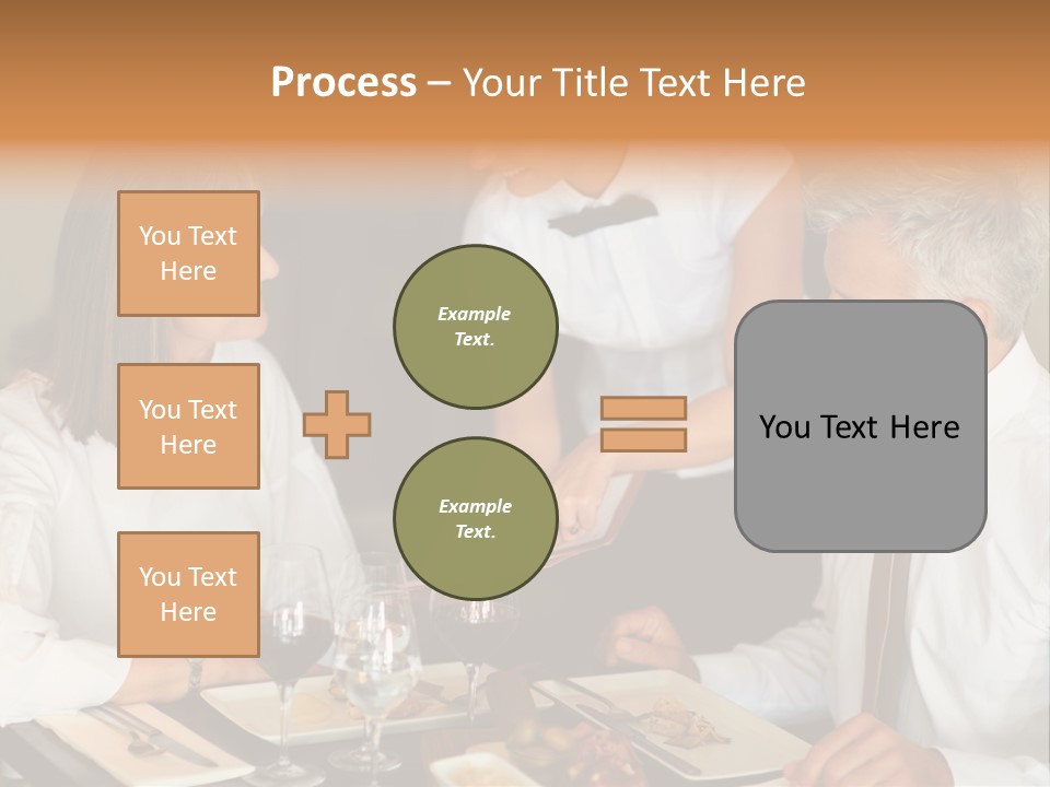 A Group Of People Sitting Around A Table PowerPoint Template
