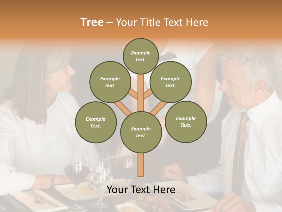 A Group Of People Sitting Around A Table PowerPoint Template