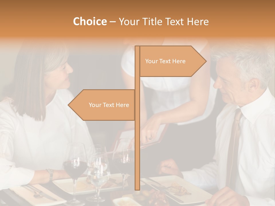 A Group Of People Sitting Around A Table PowerPoint Template