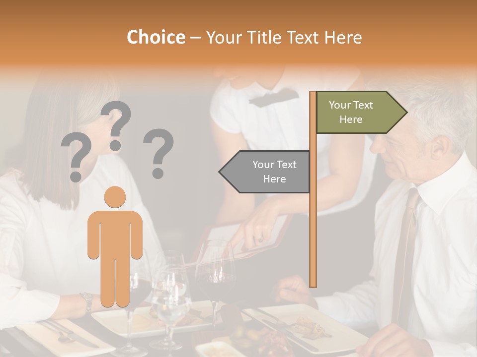A Group Of People Sitting Around A Table PowerPoint Template
