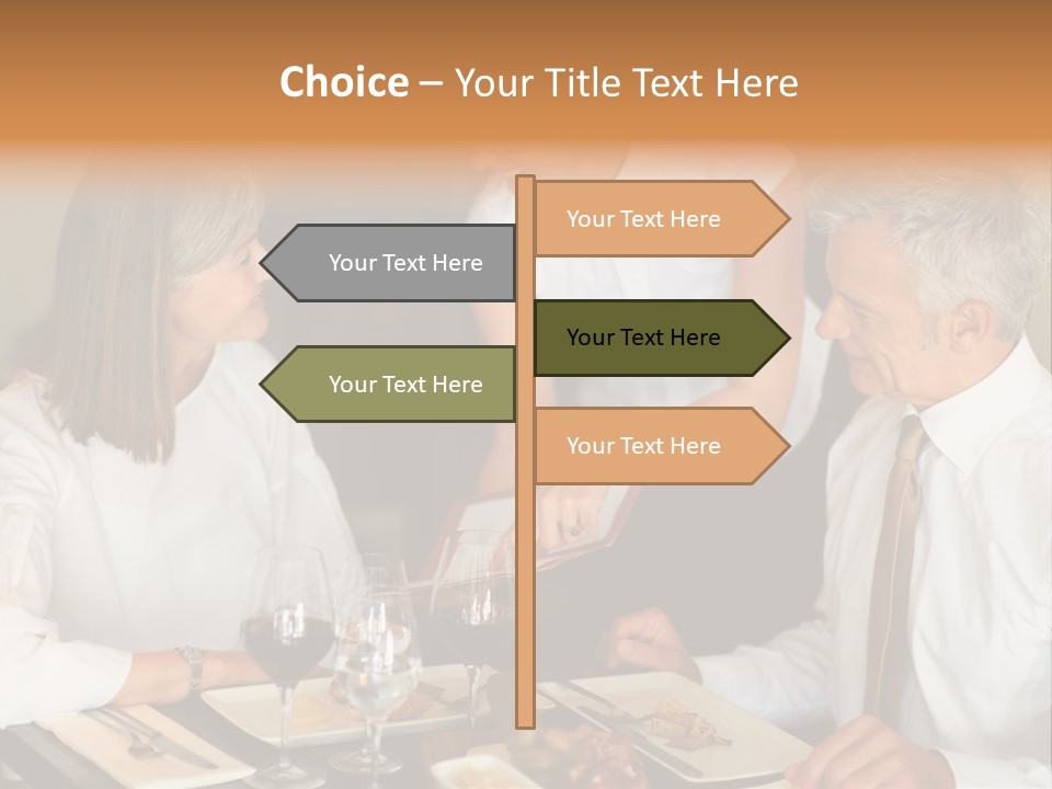 A Group Of People Sitting Around A Table PowerPoint Template