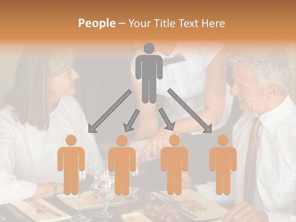 A Group Of People Sitting Around A Table PowerPoint Template