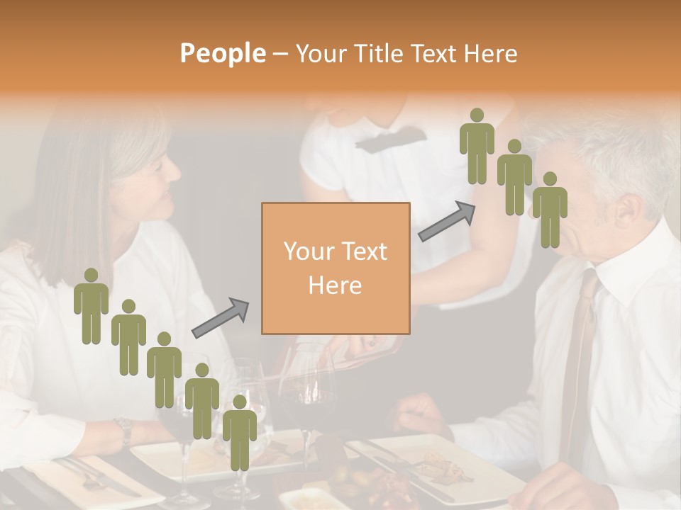 A Group Of People Sitting Around A Table PowerPoint Template