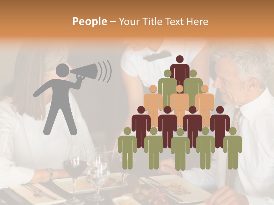 A Group Of People Sitting Around A Table PowerPoint Template