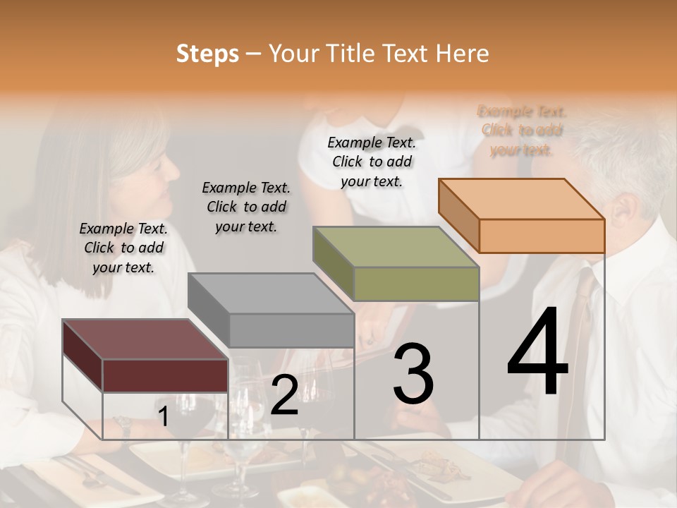 A Group Of People Sitting Around A Table PowerPoint Template