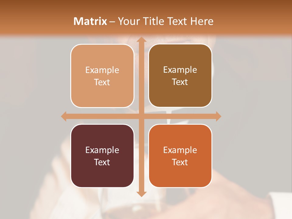 A Man In A Tuxedo Holding A Glass Of Wine PowerPoint Template