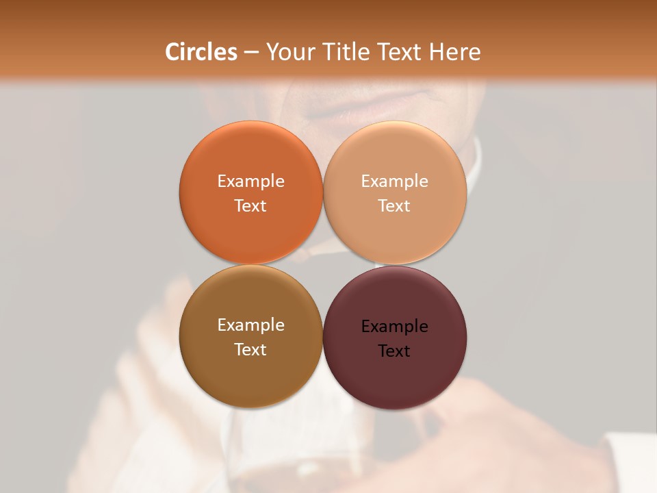 A Man In A Tuxedo Holding A Glass Of Wine PowerPoint Template