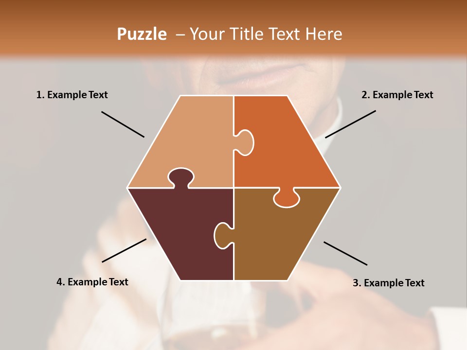 A Man In A Tuxedo Holding A Glass Of Wine PowerPoint Template