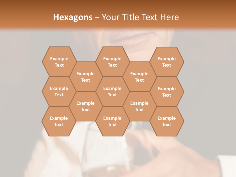 A Man In A Tuxedo Holding A Glass Of Wine PowerPoint Template