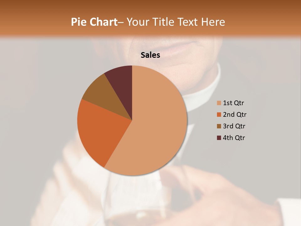A Man In A Tuxedo Holding A Glass Of Wine PowerPoint Template