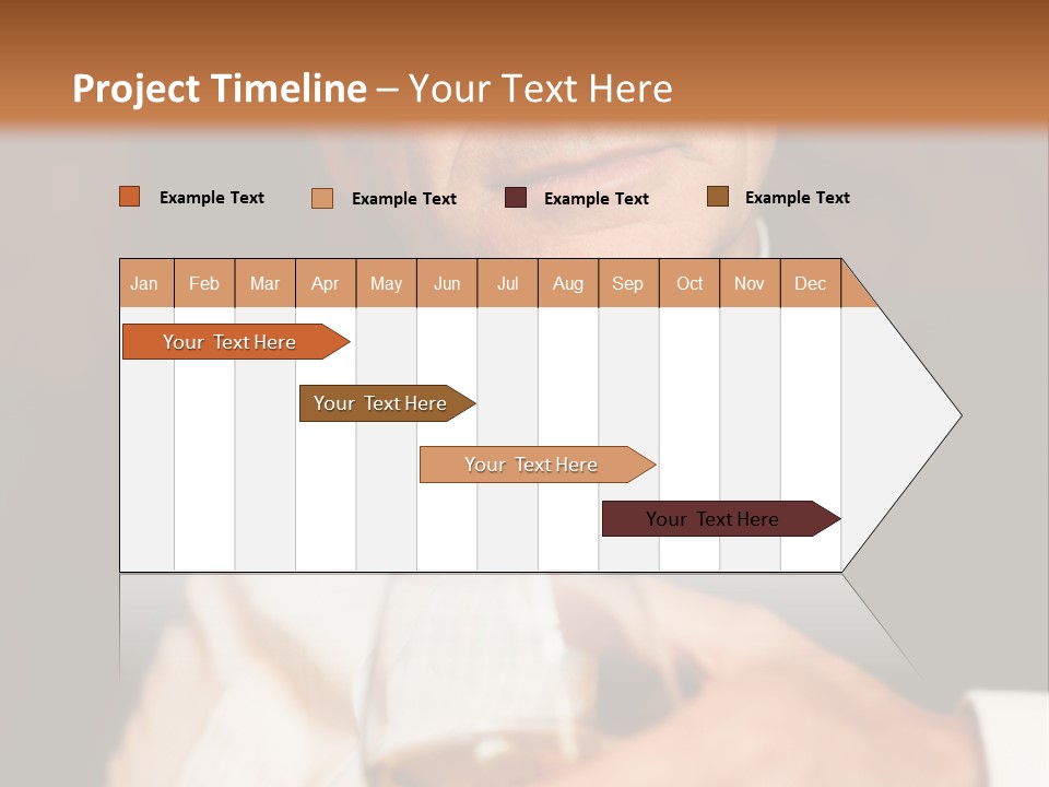 A Man In A Tuxedo Holding A Glass Of Wine PowerPoint Template