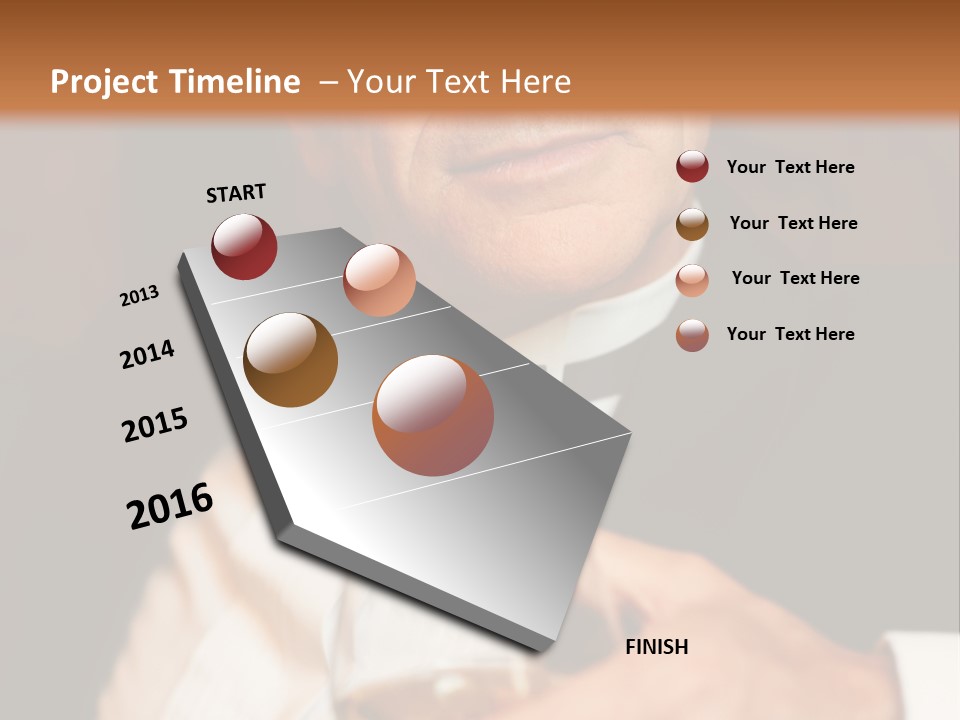 A Man In A Tuxedo Holding A Glass Of Wine PowerPoint Template