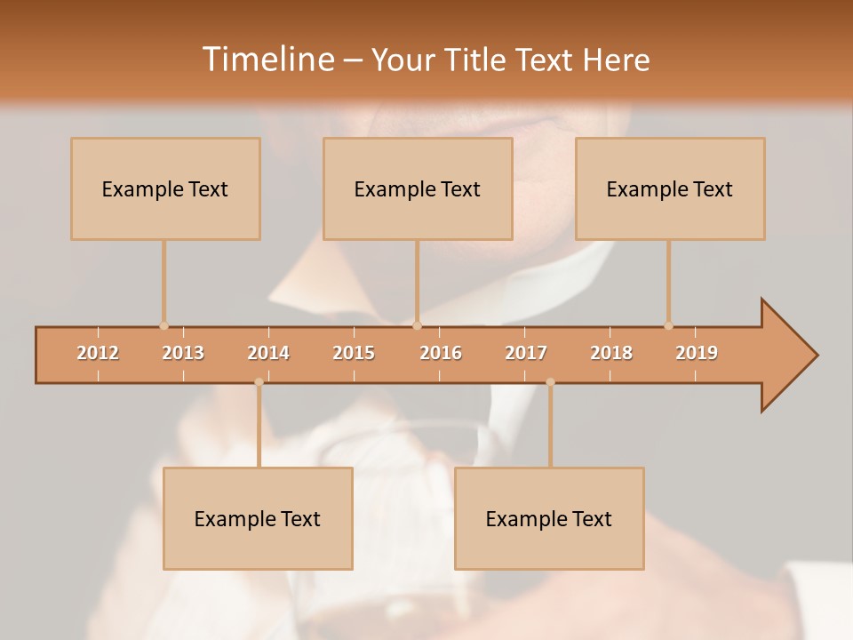 A Man In A Tuxedo Holding A Glass Of Wine PowerPoint Template