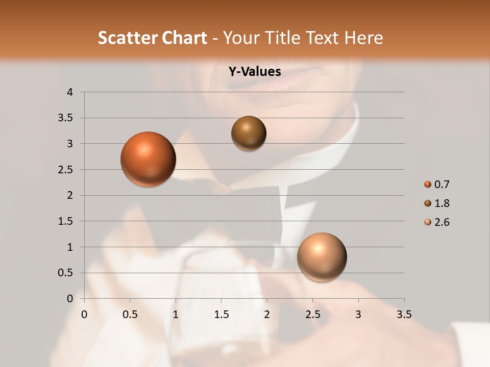 A Man In A Tuxedo Holding A Glass Of Wine PowerPoint Template