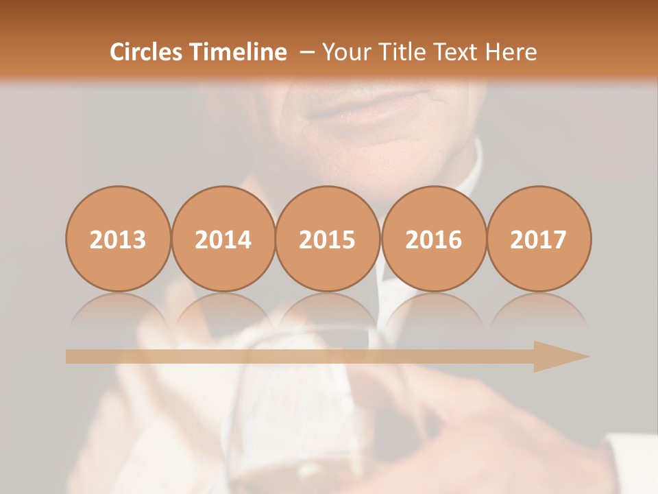 A Man In A Tuxedo Holding A Glass Of Wine PowerPoint Template