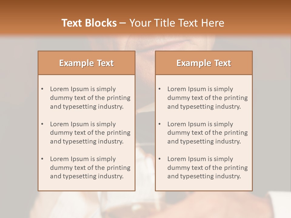 A Man In A Tuxedo Holding A Glass Of Wine PowerPoint Template