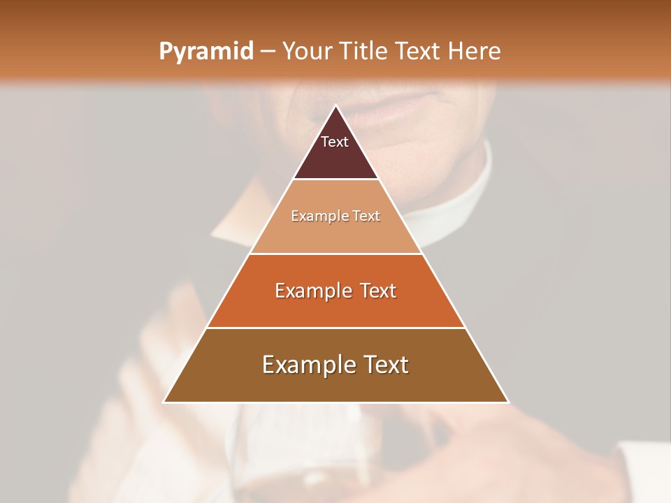 A Man In A Tuxedo Holding A Glass Of Wine PowerPoint Template