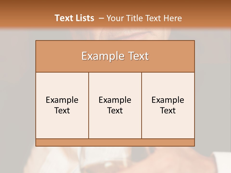 A Man In A Tuxedo Holding A Glass Of Wine PowerPoint Template