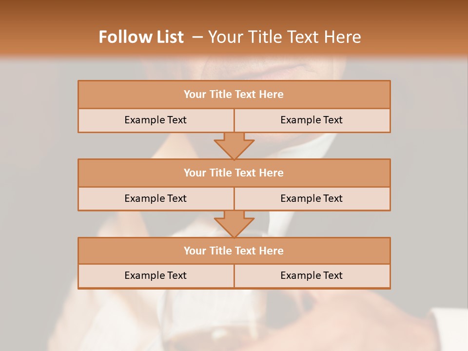 A Man In A Tuxedo Holding A Glass Of Wine PowerPoint Template