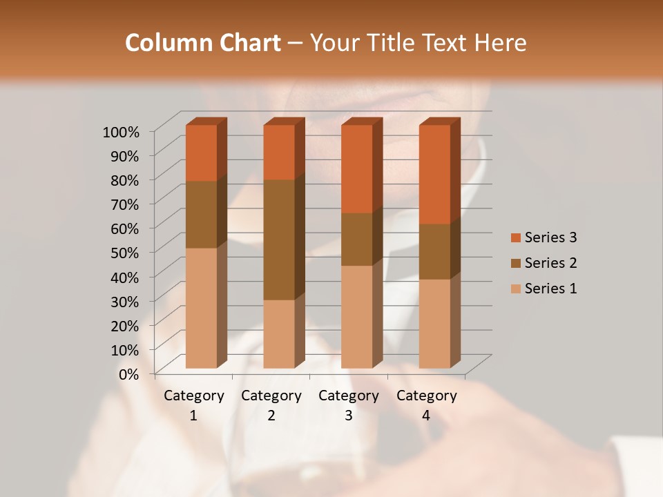 A Man In A Tuxedo Holding A Glass Of Wine PowerPoint Template
