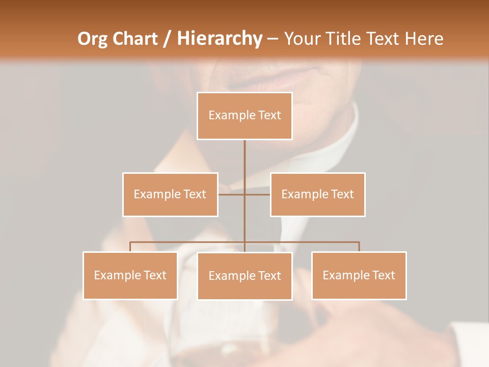 A Man In A Tuxedo Holding A Glass Of Wine PowerPoint Template