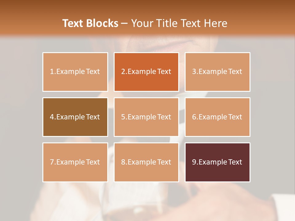 A Man In A Tuxedo Holding A Glass Of Wine PowerPoint Template