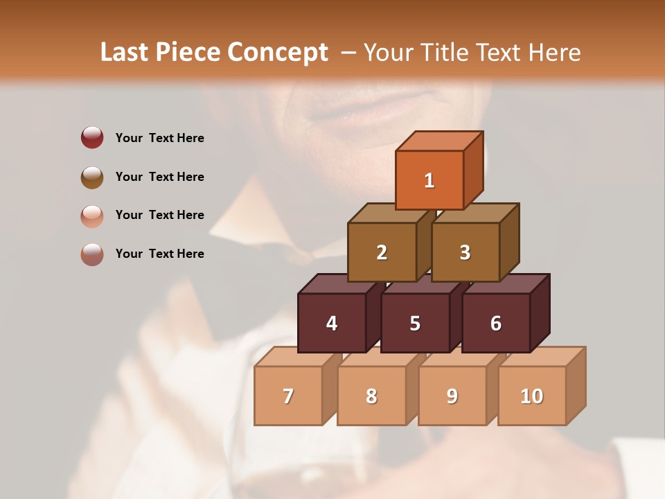 A Man In A Tuxedo Holding A Glass Of Wine PowerPoint Template